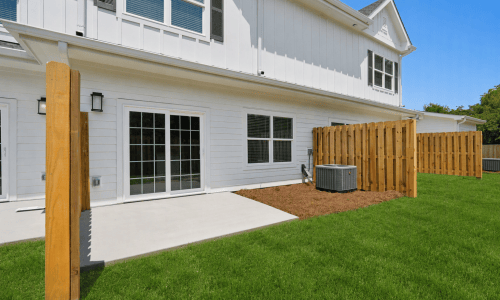 Townhomes with private* yards